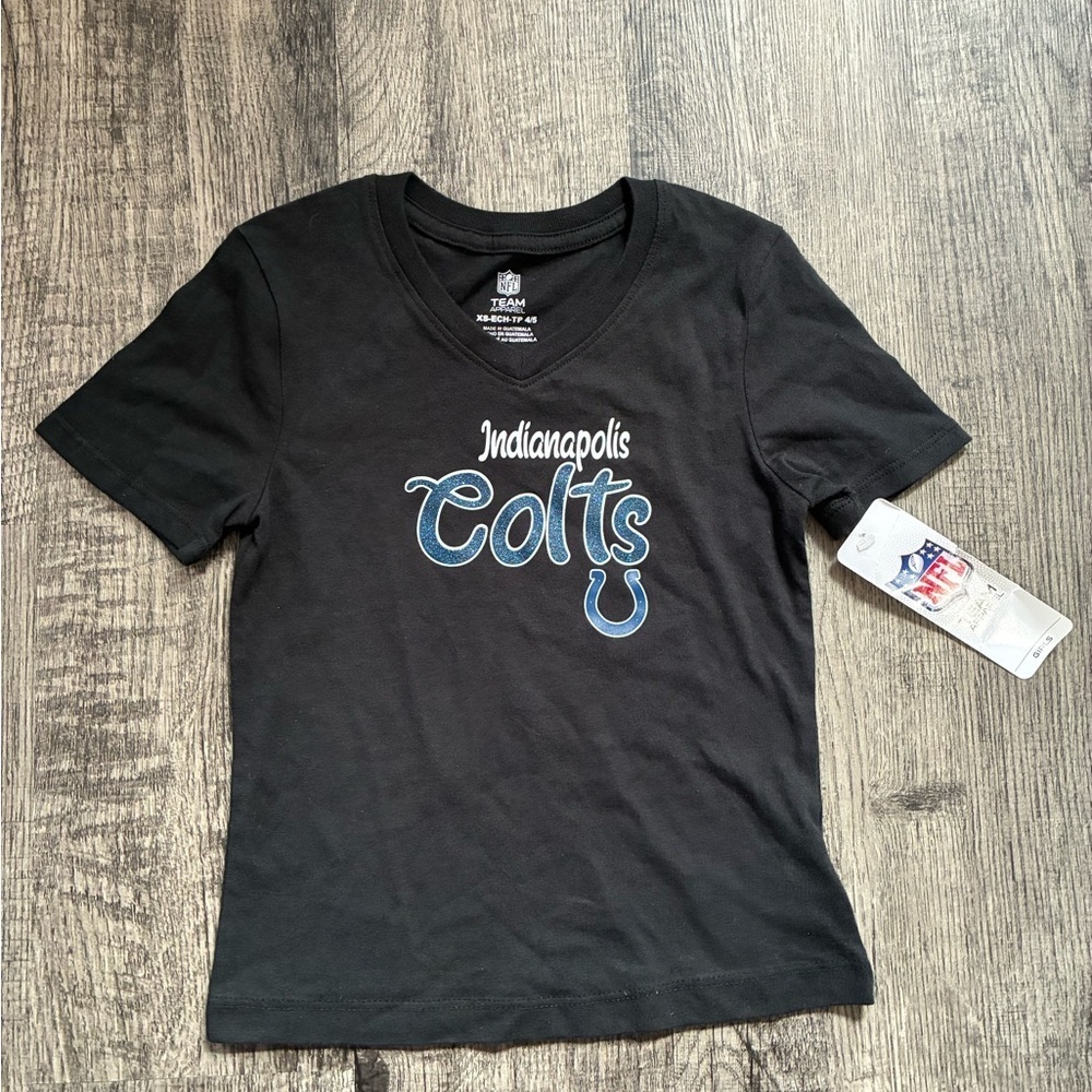 NFL Indianapolis Colts T shirt Girls 4/5 NWT Small Football